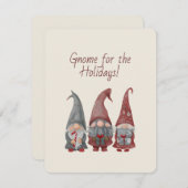 愛らしいクリスマス格言とホリデー応援カード シーズンカード (正面/裏面)