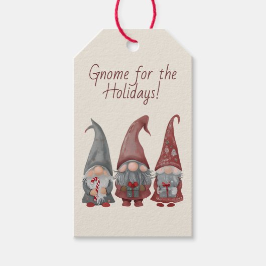 愛らしいクリスマス格言と休日応援 ギフトタグ (正面)