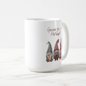 愛らしいクリスマス格言と休日応援 コーヒーマグカップ (正面右)