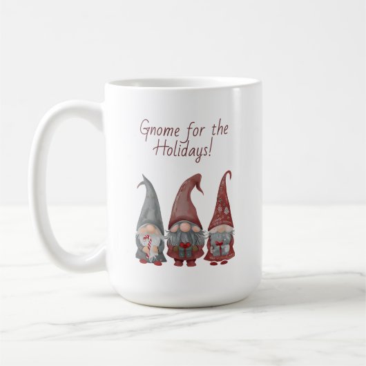 愛らしいクリスマス格言と休日応援 コーヒーマグカップ (左)