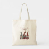 愛らしいクリスマス格言と休日応援 トートバッグ (裏面)