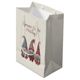 愛らしいクリスマス格言と休日応援 ミディアムペーパーバッグ