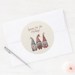 愛らしいクリスマス格言と休日応援 ラウンドシール