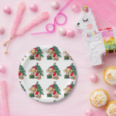 愛らしいクリスマス犬のプレート ペーパープレート (パーティー)