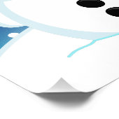 愛らしいクリスマス雪だるま フォトプリント            (角)