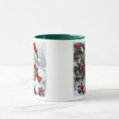 愛らしいクリスマス雪だるま マグカップ (中央)