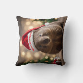 愛らしいクリスマス・ウォンバット クッション (裏面)