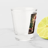 愛らしいクリスマス・ウォンバット ショットグラス (左)