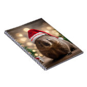 愛らしいクリスマス・ウォンバット ノートブック (右側)