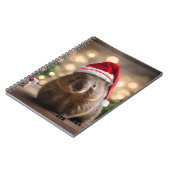 愛らしいクリスマス・ウォンバット ノートブック (左側)