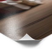 愛らしいクリスマス・ウォンバット フォトプリント            (角)