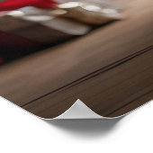 愛らしいクリスマス・ウォンバット ポスター (角)