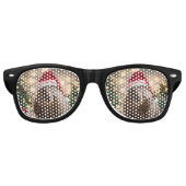 愛らしいクリスマス・ウォンバット レトロサングラス (正面)