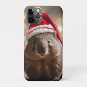 愛らしいクリスマス・ウォンバット iPhone 11 PROケース