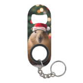 愛らしいクリスマス・キャピバラ キーホルダー栓抜き (裏面)
