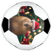 愛らしいクリスマス・キャピバラ サッカーボール (回転)