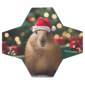 愛らしいクリスマス・キャピバラ サッカーボール (フラット)