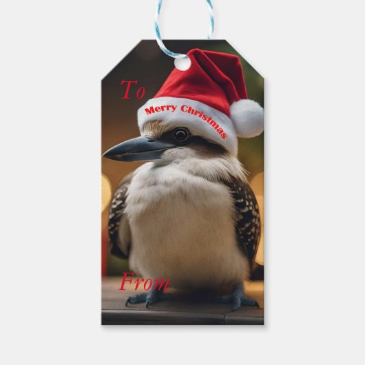 愛らしいクリスマス・クーカブラ ギフトタグ (正面)