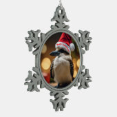 愛らしいクリスマス・クーカブラ スノーフレークピューターオーナメント (左)