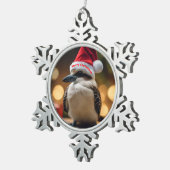 愛らしいクリスマス・クーカブラ スノーフレークピューターオーナメント (右)