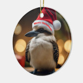 愛らしいクリスマス・クーカブラ セラミックオーナメント (左)