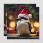 愛らしいクリスマス・クーカブラ 招待状 (正面/裏面)