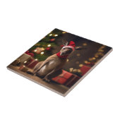 愛らしいクリスマス・サンタカンガルー タイル (側面)