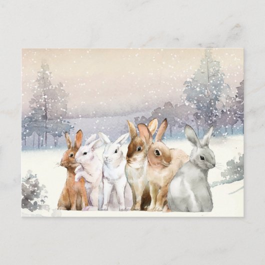 愛らしいクリスマス/休日 ポストカード (正面)