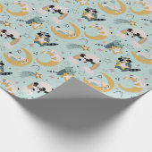 愛らしいクリッターラッピング紙 ラッピングペーパー (角)
