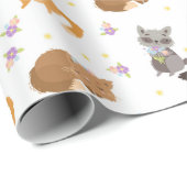 愛らしいクリッター ラッピングペーパー (ロールコーナー)