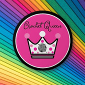 愛らしいクロシェ・クイーンギフト 缶バッジ