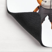 愛らしいクールタイガーイラストレーション マウスパッド (コーナー)