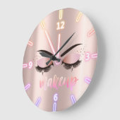 愛らしいクールトレンディーバラ金ゴールドフェイクラヘス ラージ壁時計 (傾斜)