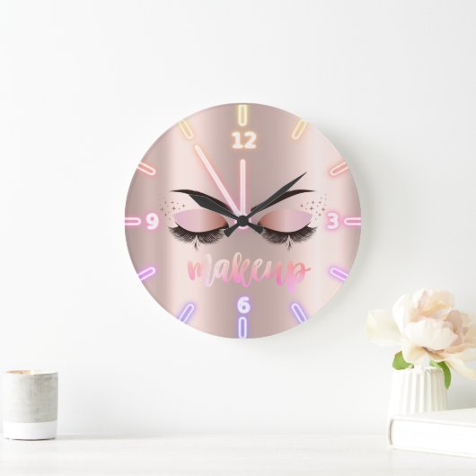 愛らしいクールトレンディーバラ金ゴールドフェイクラヘス ラージ壁時計 (ホーム)