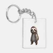 愛らしいクールナースイラストレーション キーホルダー (正面左)