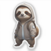 愛らしいクールナースイラストレーション シール (正面)