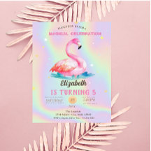 愛らしいクールピンクのフラミンゴスのホログラフィック