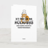 愛らしいグラウンドホッグの日 カード (裏面)