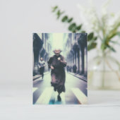 愛らしいグラニー走オン ポストカード (スタンド正面)