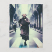 愛らしいグラニー走オン ポストカード (正面)