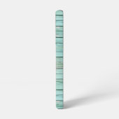 愛らしいグリーンの木製ハートと虹のビー聖句入り SAMSUNG GALAXYケース (左側面)