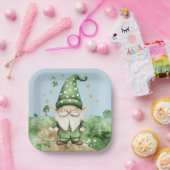 愛らしいグリーンセントパトリックの日の格言 ペーパープレート (パーティー)