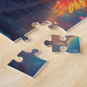 愛らしいグレーエンジェル子猫 ジグソーパズル (側面)