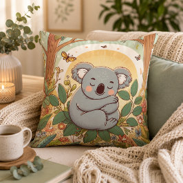 愛らしいコアラのぬいぐるみ枕でくつろぎタイム クッション