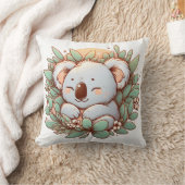 愛らしいコアラのぬいぐるみ枕でリラックス クッション (ブランケット)