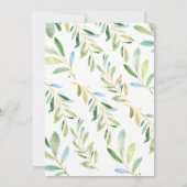 愛らしいコアラのトリプルベア 赤ちゃんのお披露目 招待状 (裏面)