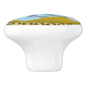 愛らしいコアラぶら下がったクマの木の枝 セラミックノブ (側面)