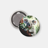 愛らしいコアラベア マグネット (正面/裏面)