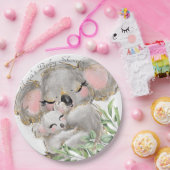 愛らしいコアラベビー、マママベビーシャワー紙プレート ペーパープレート (パーティー)