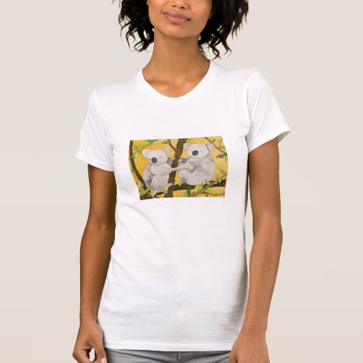愛らしいコアラ Tシャツ (正面)
